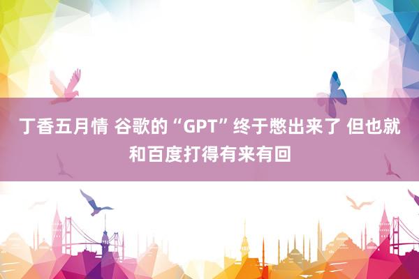 丁香五月情 谷歌的“GPT”终于憋出来了 但也就和百度打得有来有回