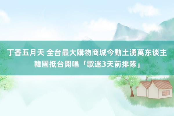 丁香五月天 全台最大購物商城今動土湧萬东谈主　韓團抵台開唱「歌迷3天前排隊」